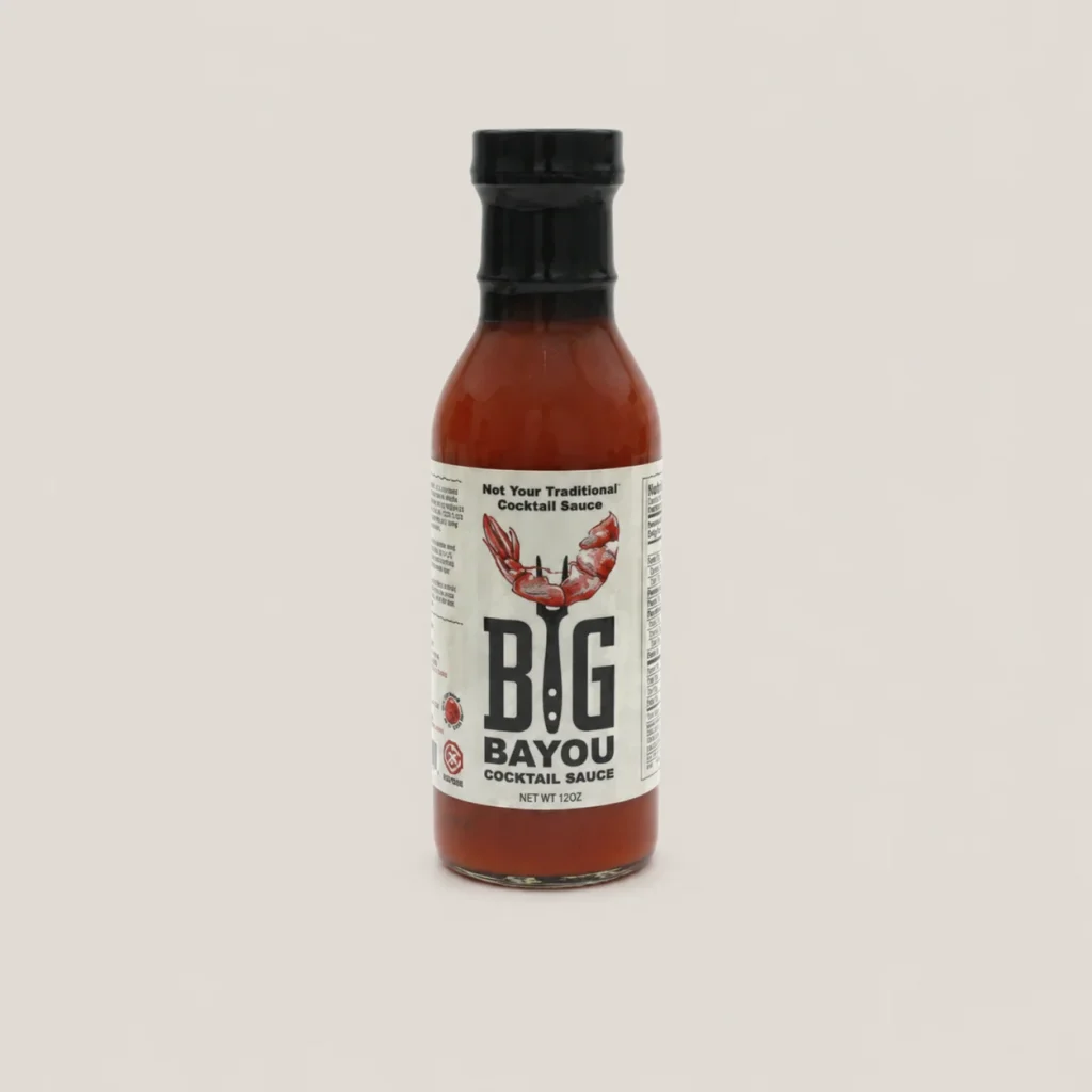Big Bayou cocktail sauce bottle